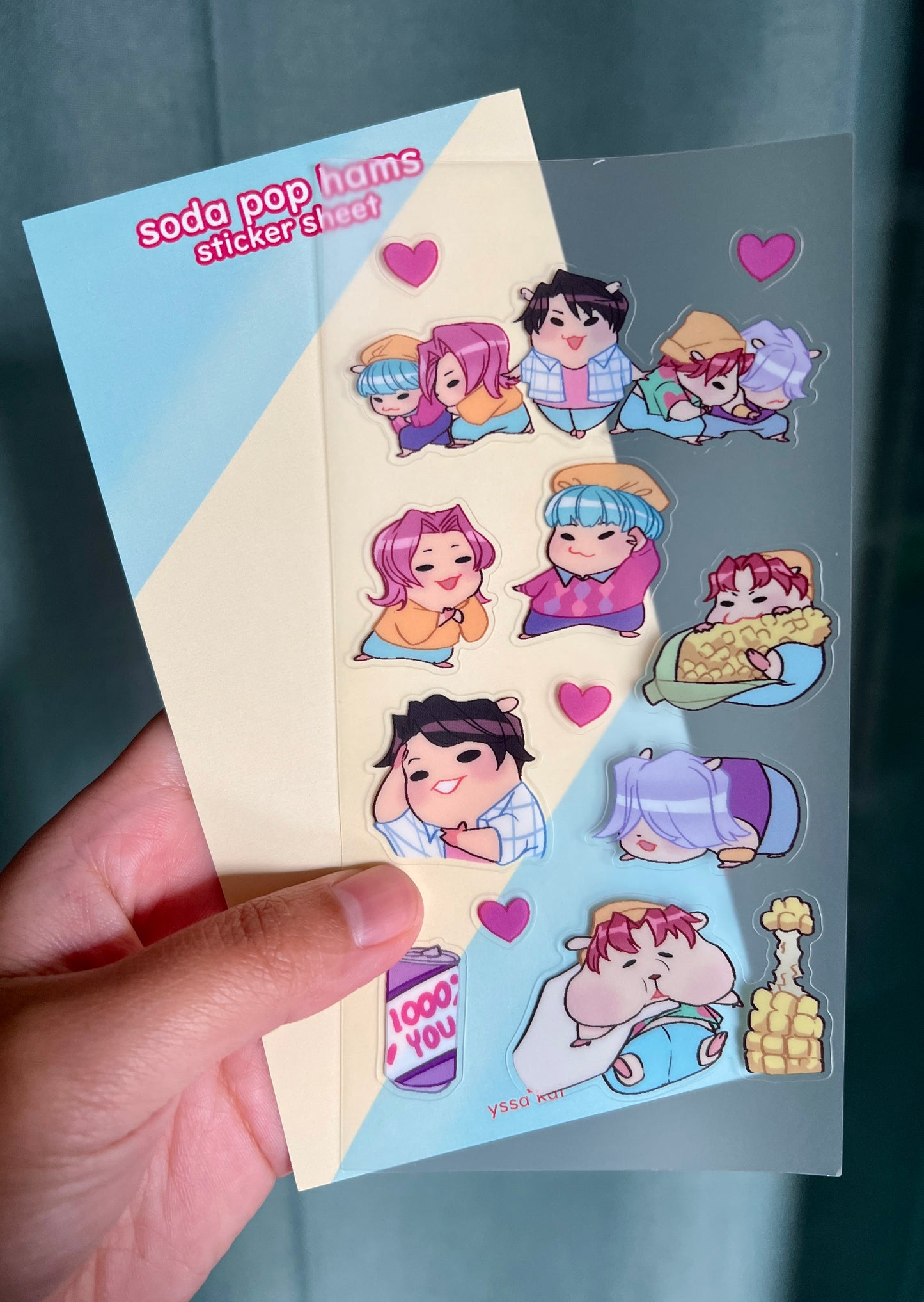 Soda Pop Hams Sticker Sheet