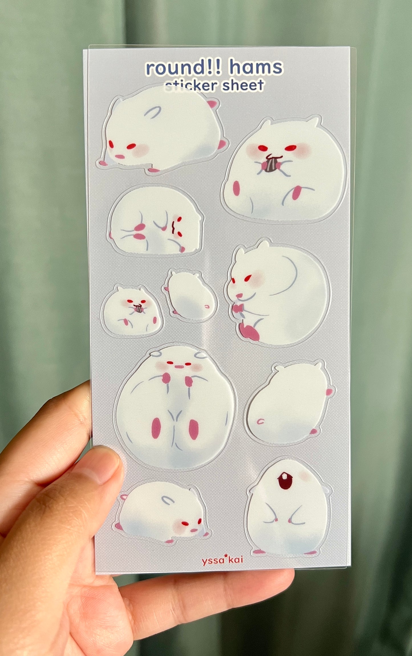 Round Ham sticker sheet
