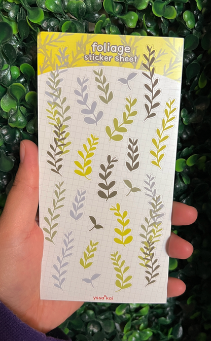 Foliage Sticker Sheet