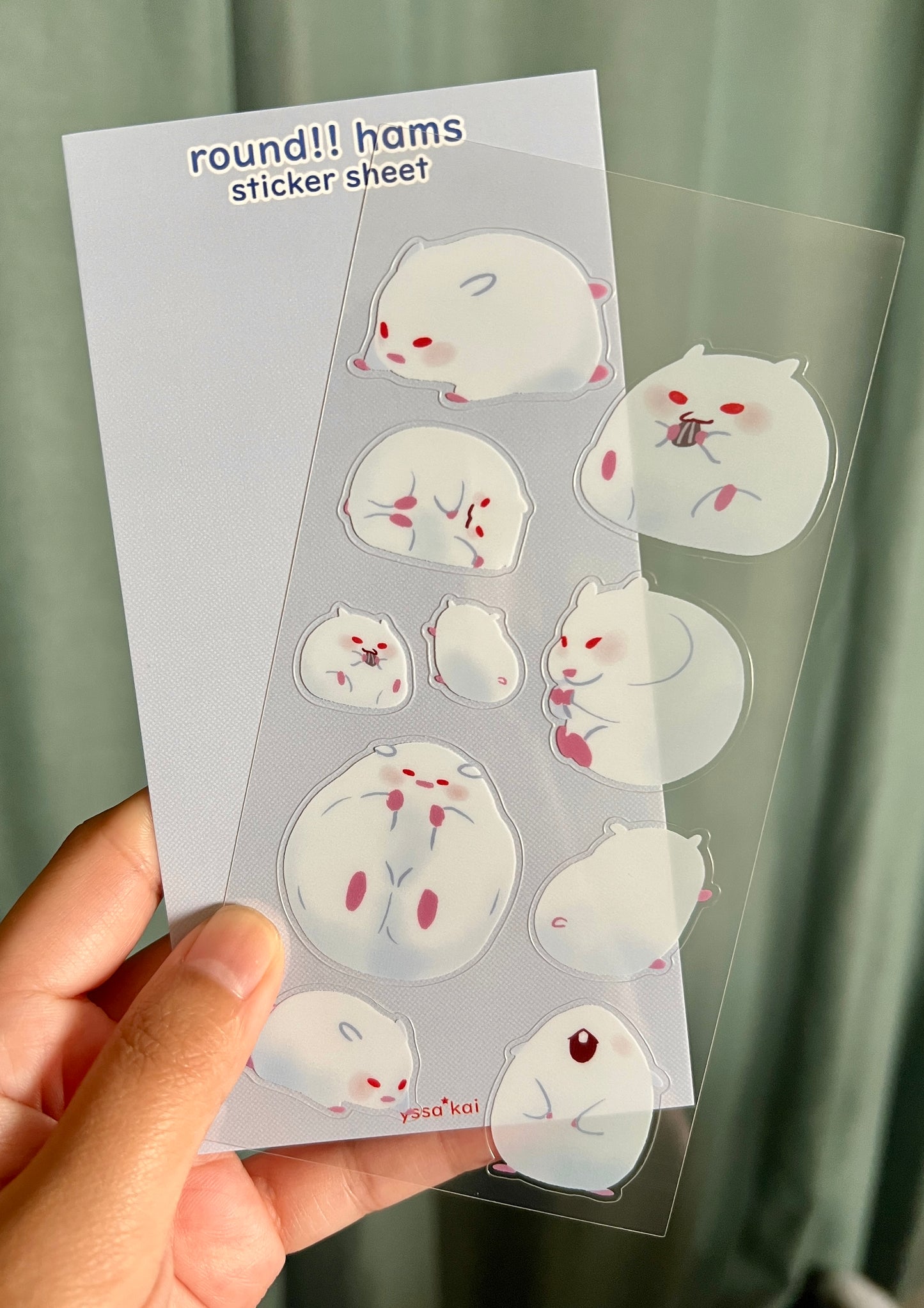Round Ham sticker sheet