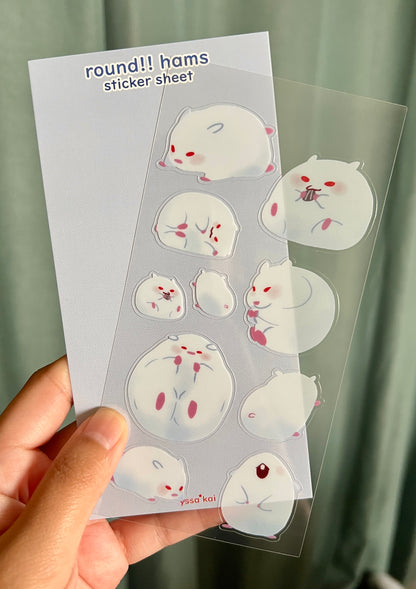 Round Ham sticker sheet
