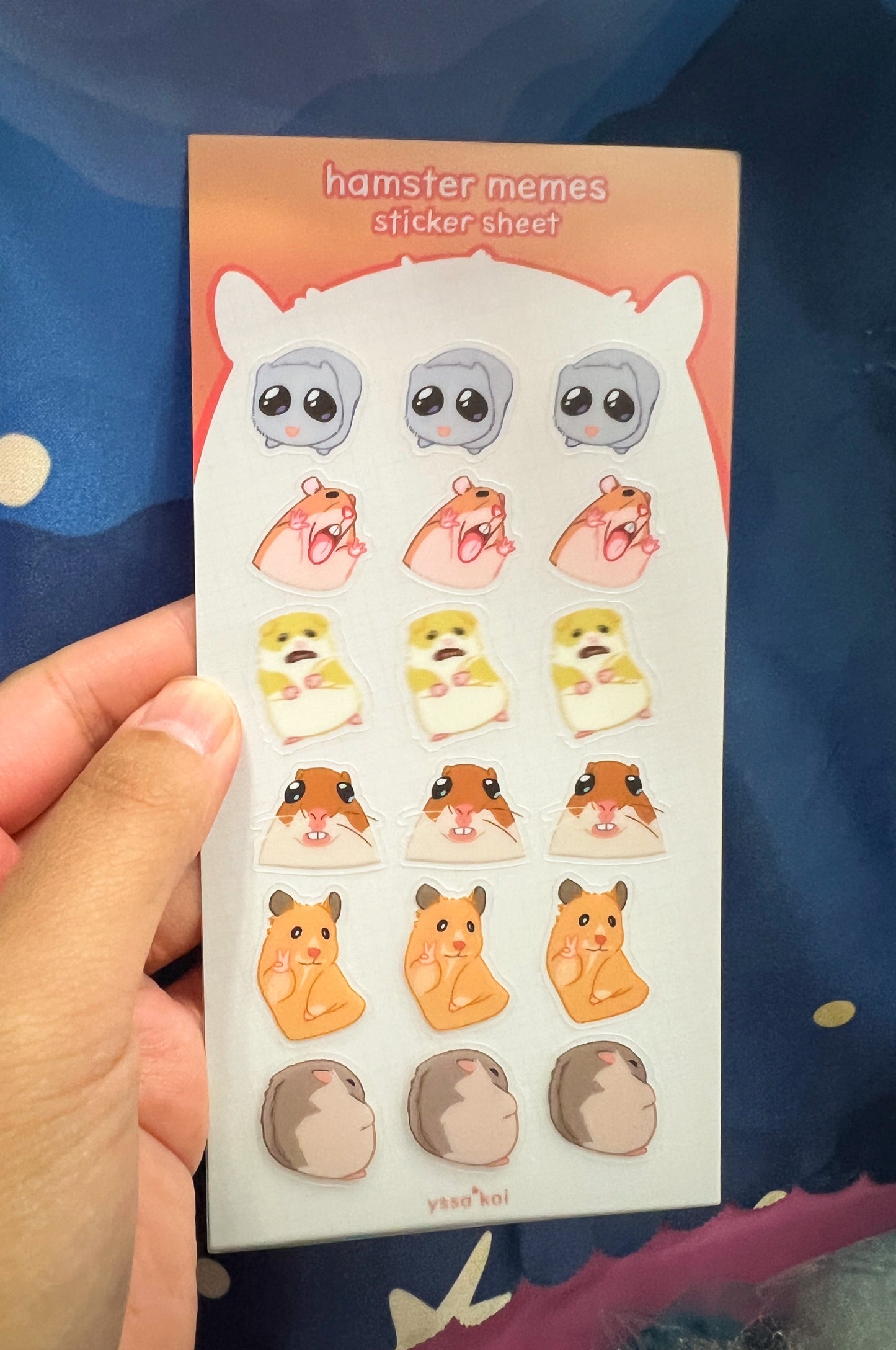 Hamster Memes Sticker Sheet