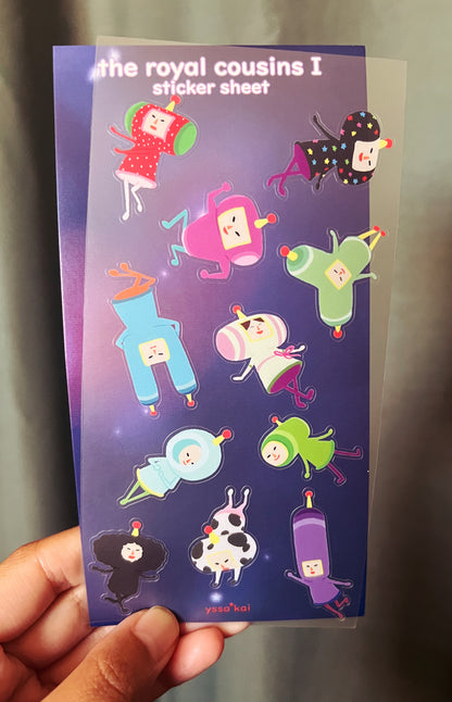 The Royal Cousins Sticker Sheets