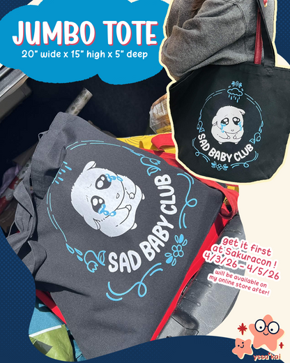 Sad Baby Club Jumbo Tote