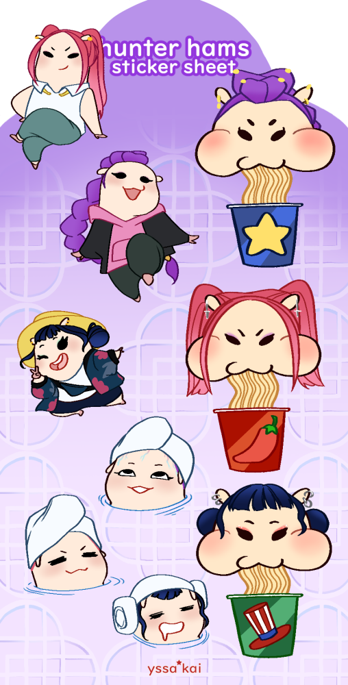 Hunter Hams Sticker Sheet