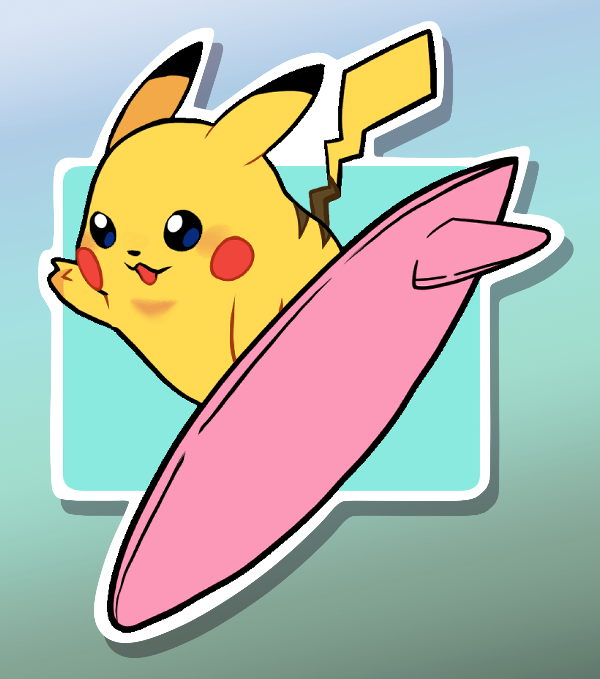 Surfing Pikachu